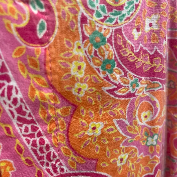 Ralph Lauren button down size 1x pink paisley - Picture 4 of 5